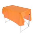 thumbnail image 3 of Nappe en Plastique Jetable PEVA Résistante à l'Huile et Imperméable pour Fête d'Anniversaire Orange, 3 of 8