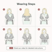 Momcozy Baby Wrap Carrier, Easy to Wear Infant Carrier Slings, Lightweight Adjustable Hands Free Baby Sling, for Newborn to Toddler 8-35 lbs