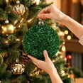 thumbnail image 6 of Large Christmas Balls Ornaments,5.9" Sparkly Shatterproof Christmas Tree Ornaments Sequin Glitter Xmas Decorations for Holiday & Winter Xmas Party Decor,1Pcs(Green), 6 of 8