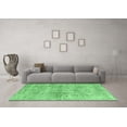 thumbnail image 3 of Ahgly Company Indoor Rectangle Abstract Emerald Green Contemporary Area Rugs, 2' x 3', 3 of 4