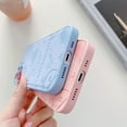 thumbnail image 3 of Designed for iPhone 13 Case,Cute Astronaut Outer Space Pattern Case for Women Girls Boys,Premium Leather Shockproof Protective Cover for iPhone 13,6.1 inch - Blue, 3 of 5
