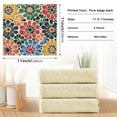 thumbnail image 6 of Yayeee 6 Pack Kitchen Dish Cloths for Washing Dishes Soft Absorbent Microfiber Towels, Dark Floral, 6 of 9