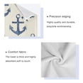 thumbnail image 4 of Three-Piece Towel Set Face Towel Towel Set Hand Towel Bath Towel Cotton Bath Towels Bath Towel Sets Hand Bath Towels Blue Anchor, 4 of 8