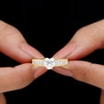 thumbnail image 5 of Heart Shape Moissanite Engagement Ring with Side Stones - 7 mm - D-VS1 Quality, 14K Yellow Gold, US 12.25, 5 of 8