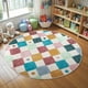 thumbnail image 1 of Alfombra redonda Jinchan de 152 cm, lavable para niños, antideslizante, 1 of 9