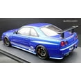 thumbnail image 5 of Ignition-Model Nissan Skyline GT-R R34 (BNR34) Top Secret 34GT-R RHD Blue Metallic 1:18, 5 of 11