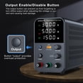 thumbnail image 4 of Fuente de alimentación DC NANKADF variable 30 V 5 A con USB negra, 4 of 9