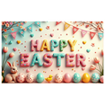 thumbnail image 5 of LUUFILx Easter Backdrop Banner with Bunny Eggs Background Spring Festival Decoration Party Supplies Photography Props Colorful Happy Easter Décor, 5 of 8