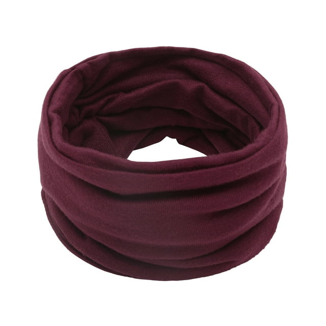Transemion Lightweight And Portable Loop Scarf Unisex Fashionable And Versatile Soft And Breathable Multiple Winered