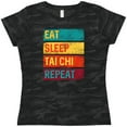 thumbnail image 3 of Inktastic Martial Arts Eat Sleep Tai Chi Repeat Women's T-Shirt, 3 of 5