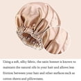 thumbnail image 7 of SkyAuks Silk Bonnet For Natural Hair, Satin Bonnet Silk Bonnet Hair Bonnet For Sleeping, Satin Bonnet For Hair Bonnets For Women, Khaki, 7 of 7