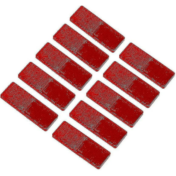 Self Adhesive Reflectors Rectangular Stick-on Reflectors Safety, Reflectors Safety Reflective Post Reflectors, For Caravan/trailer/boat/motorcycle Fen