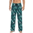 thumbnail image 4 of Men's Pajama Pants Christmas Trees Soft Long Sleep Lounge Pants M, 4 of 7