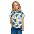 thumbnail image 5 of OGLCCG Boy's Hawaiian Shirt Tropical Casual Summer Beach Shirt with Pocket Short Sleeve Casual Button Down Tops for Youth Kids 2-15 Years, 5 of 7