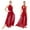 Burgundy, variant on Aislor Women's Halter Neck Lyrical High Waist Gymnastic Dance Leotard Maxi Dress Black XL