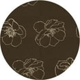 thumbnail image 1 of Ahgly Company Tapis d'Intérieur Lavables en Machine à l'État Transitoire Rouge Brun, 3' Carré, 1 of 7