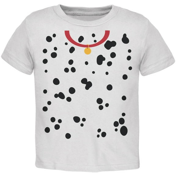 Old Glory Toddler Halloween Dalmatian Red Collar Puppy Costume Short Sleeve Graphic T Shirt