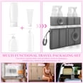 thumbnail image 3 of 4 in 1 Travel Dispenser Bottle, Refillable Leak Proof Travel Toiletry Container with Vacuum Silicone Suction Cup for Smooth Wall for Shampoo Conditioner Body Wash Lotion, 3 of 10