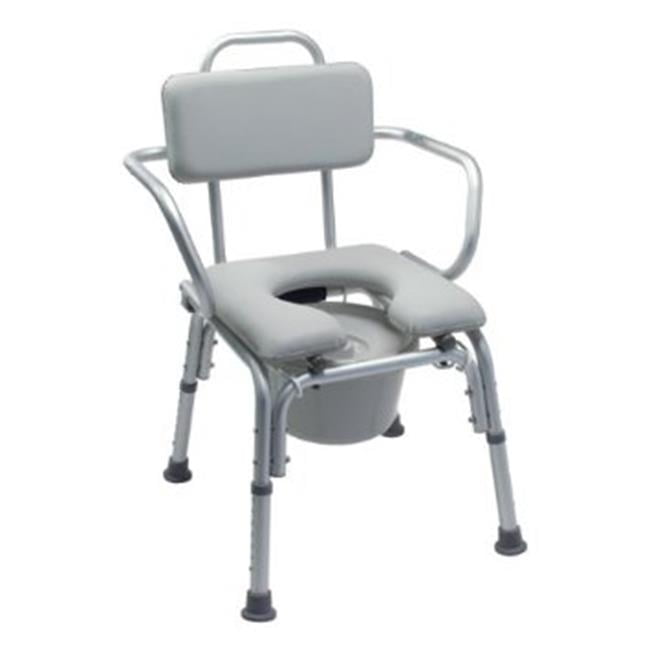Lumex Commode Bath Seat Padded with Support Arms