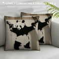 thumbnail image 3 of Autua Panda Guns Street Art Graphic Decorative Cushion Cover Home Couch Room Sofa 1PC Soft Durable for Car Bedroom 22x22in, 3 of 5