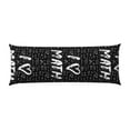 thumbnail image 2 of Easygdp I love Math Long Body Pillowcase - Super Soft Microfiber Body Pillow Case - Envelope Closure, Cool, Anti-Fading- 20x54 in, 2 of 8