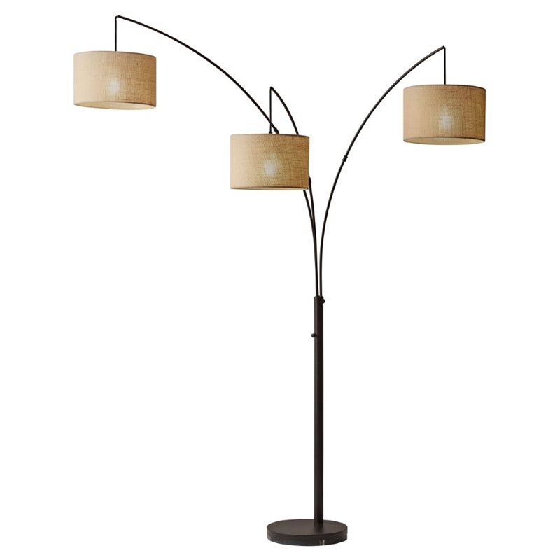 Adesso Trinity Arc Lamp Antique Bronze Walmart Com Walmart Com