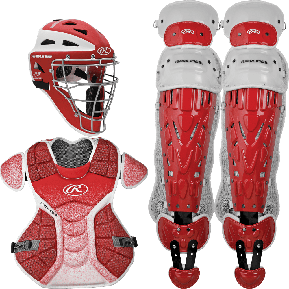 Rawlings Youth Velo Catcher's Set, Scarlet/White