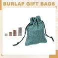 thumbnail image 5 of 2.7x3.5 Inch Burlap Bags with Drawstring, 50 Pcs Linen Favor Gift Bags Reusable Jewelry Pouch Sacks for Party Christmas Festival, Green, 5 of 6