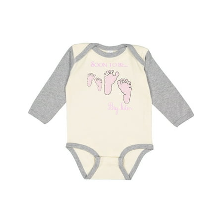 

Inktastic Soon to be Big Sister Gift Baby Girl Long Sleeve Bodysuit