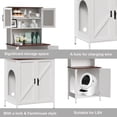 thumbnail image 6 of PAKASEPT Cat Litter Box Enclosure Furniture for Self-Cleaning Cat Litter Box, Litter Box Furniture with Shelves and Doors for Large Smart Litter Box, 6 of 6
