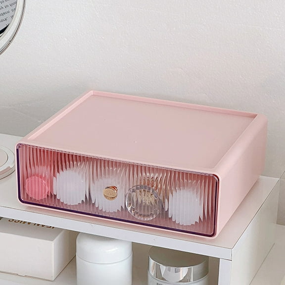 Miogawg Desktop Organiser With Drawers, Stackable Plastic Storage Box On Desk, Small Drawers Storage Unit For Home Collection, Cosmetics, Office Supplies