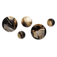 thumbnail image 2 of Designart "Captivating Marble Gold and Black IV" Abstract Marble Metal Wall Art Set of 5 Piece, 2 of 5