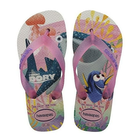 Havaianas 23 by 24 BR Kids Nemo E Dory Sandals - White