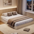 thumbnail image 4 of Wood Bed Frame, Fluted Wooden Platform Bed, Easy Assembly, No Box Spring Needed, Noise Free, 4 of 7