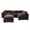 Cocoa Brown, Performance Luxe Velvet, variant on The 5-Piece Comfy Cloud Couch, Olive Green