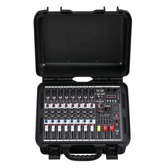 Mezclador de audio BOMGE Professional de 6 canales con Bluetooth y USB