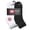Multi-color, variant on Men's Quarter Athletic Socks 20-Pairs (Black White & Grey)