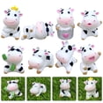 thumbnail image 2 of Figurines de Vache en Résine Multi-Couleurs Décorateurs d'Intérieur 8 Pcs 1.4X0.9X0.8In, 2 of 8