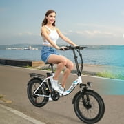 Gocio 20 Folding Electric Bike for Adults, 750W Peak Motor Fat Tire Commuter Ebike, 48V 10.4Ah Battery, 7 Speed, UL2849