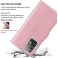 thumbnail image 4 of for Samsung Galaxy A03 Wallet Case with Credit Card Holder, Rose Flower [Wrist Strap] Cove Cash Pockets Flip Phone Case for Samsung Galaxy A03 RS Pink, 4 of 14