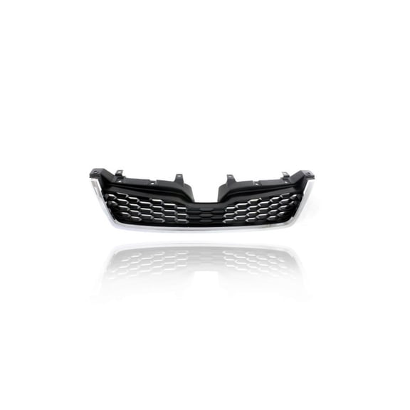 Grille - Compatible/Replacement for '14-16 Subaru Forester 2.0XT Premium/Touring - Lower Section, Chrome Frame Black Insert - 91121SG060