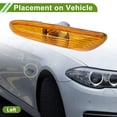 thumbnail image 3 of Cubierta de luz de marcador lateral izquierdo para automóvil Unique Bargains 1 Pc para BMW 320i 2002-2005 63137165913 amarilla, 3 of 7