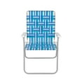 Mainstays 2 Pack Folding High Back Steel Frame  Chair, Multi Blue