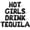 Black, variant on Letter Balloons - HOT GIRLS DRINK TEQUILA 16" Inch Alphabet Letters Foil Mylar Balloon Bachelorette Party Banner (Rose Gold)