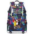 thumbnail image 1 of Basketball Player Backpack, Multi-function Backpack, Travel Backpack, Fan Bag, Unisex, Lakers School Bag, Large Capacity Backpack-week, 1 of 3