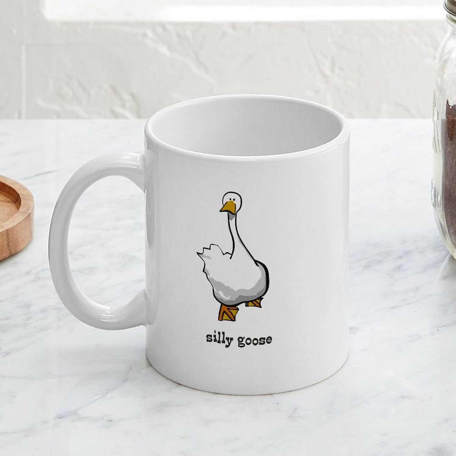 Neck Long, Patience Short Goose Coffee Mugs