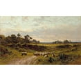 thumbnail image 2 of Alfred Augustus Glendening 18x12 Black Ornate Wood Framed Double Matted Museum Art Print Titled - On Wilmington Common, Kent (1895), 2 of 5