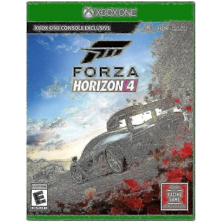 Forza Horizon 4 Xbox One - Xbox One supported - ESRB Rated E (Everyone) - Racing Game - Collect over 450 cars - Race. Stunt. Create. Explore - Xbox One X Enhanced