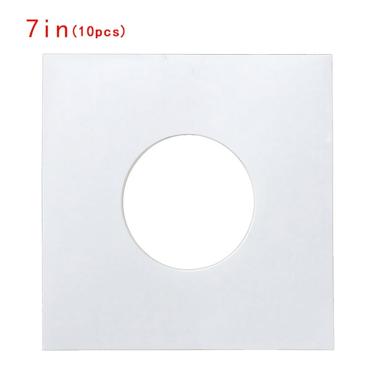 Pack of 10pcs Vinyl Records Inner Sleeves Protector Case for 7 inch 10 inch 12'' LP CDs, Red