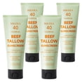 thumbnail image 1 of Protector solar MKZEA Beef Tallow SPF 40 para rostro y cuerpo, paquete de 4, 1 of 8